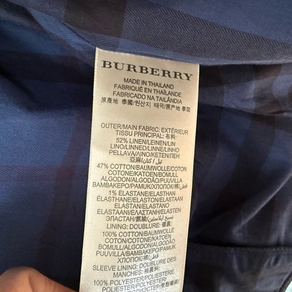 Burberry Blue Blazer Tailored Suit Jacket • 4 - Picture 7 of 11